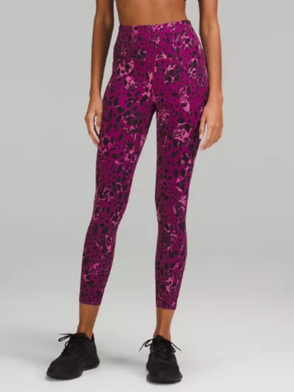 Lululemon base pace high rise cheetah print leggings 23”